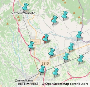 Mappa Via Feletti, 31014 Colle Umberto TV, Italia (4.45167)