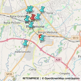 Mappa Via Giacomo Leopardi, 33170 Pordenone PN, Italia (2.15455)