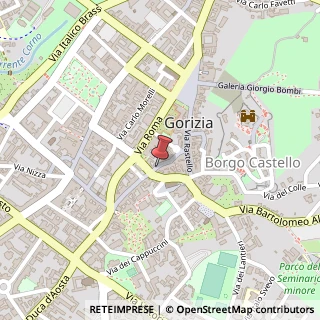 Mappa Via delle Monache,  12, 34170 Gorizia, Gorizia (Friuli-Venezia Giulia)