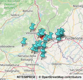 Mappa 31014 Colle Umberto TV, Italia (9.452)