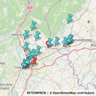 Mappa Via Roma, 31016 Cordignano TV, Italia (7.72)