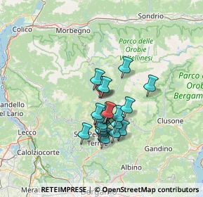 Mappa Via Monte Sole, 24014 Piazza Brembana BG, Italia (9.9555)