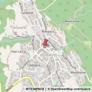 Mappa Via Ippolito Manzoni, 20, 23816 Barzio, Lecco (Lombardia)