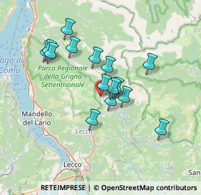 Mappa Via Castagneti, 23818 Pasturo LC, Italia (5.91733)