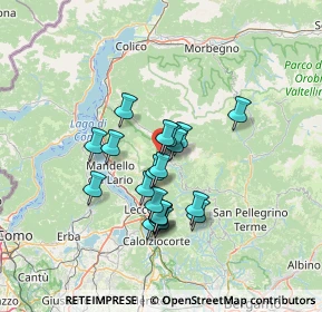 Mappa Via Castagneti, 23818 Pasturo LC, Italia (10.719)