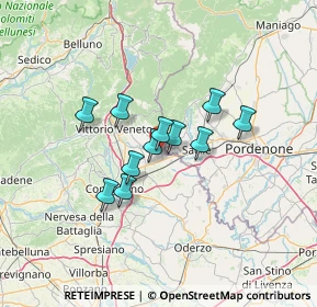 Mappa Via Trieste, 31016 Cordignano TV, Italia (9.36182)