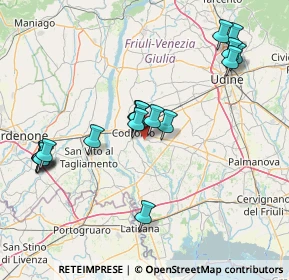 Mappa Strada Provinciale, 33033 Codroipo UD, Italia (15.805)