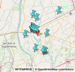 Mappa Strada Provinciale, 33033 Codroipo UD, Italia (5.15529)