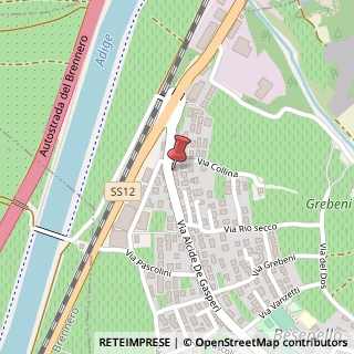 Mappa Via De Gasperi, 42, 38060 Besenello, Trento (Trentino-Alto Adige)