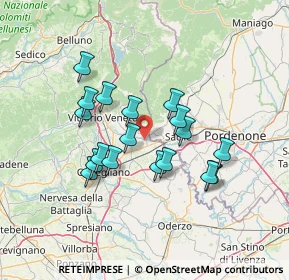 Mappa 31016 Cordignano TV, Italia (11.78667)