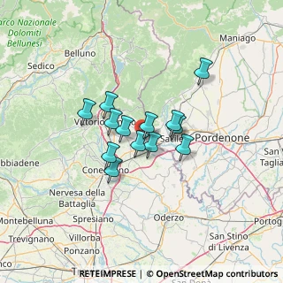 Mappa 31016 Cordignano TV, Italia (8.91231)