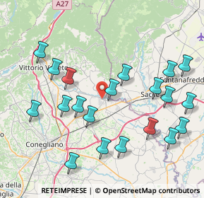 Mappa 31016 Cordignano TV, Italia (8.7725)