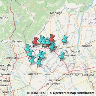Mappa Via Cappellari, 33080 Porcia PN, Italia (9.11353)