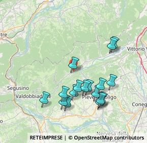 Mappa Via Roma, 31050 Miane TV, Italia (7.37824)