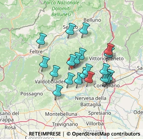 Mappa Via Roma, 31050 Miane TV, Italia (11.0585)