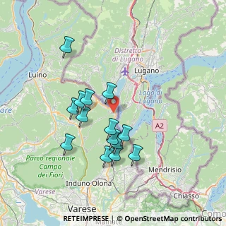 Mappa Via Alessandro Manzoni, 21050 Brusimpiano VA, Italia (6.50714)