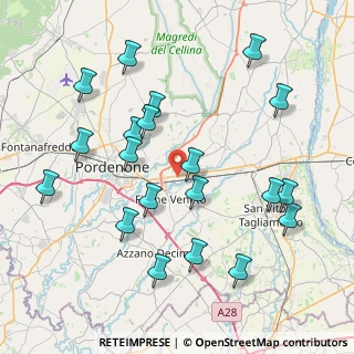 Mappa Via Alessandro Volta, 33080 Poincicco PN, Italia (8.6125)