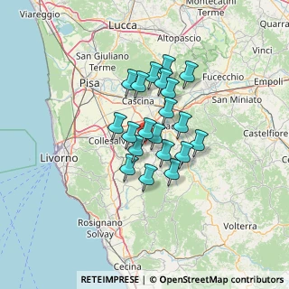 Mappa Via le Prata, 56040 Crespina Lorenzana PI, Italia (9.605)