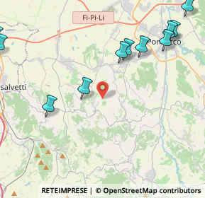 Mappa Via le Prata, 56040 Crespina Lorenzana PI, Italia (6.28385)