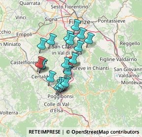 Mappa Via Borromini, 50028 Tavarnelle Val di Pesa FI, Italia (11.0765)