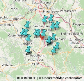 Mappa Tavarnelle Val Di Pesa, 50028 Barberino Tavarnelle FI, Italia (10.8535)