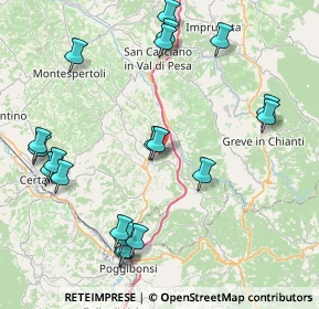Mappa Tavarnelle Val Di Pesa, 50028 Barberino Tavarnelle FI, Italia (10.002)