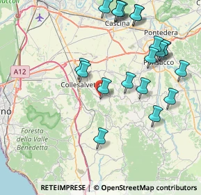 Mappa Via Garibaldi, 56043 Fauglia PI, Italia (9.2685)