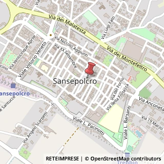 Mappa Via XX Settembre, 46, 52037 Sansepolcro, Arezzo (Toscana)