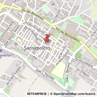 Mappa Via XX Settembre, 122, 52037 Sansepolcro, Arezzo (Toscana)