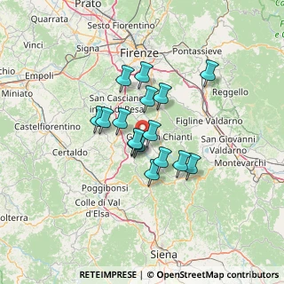 Mappa Strada Rignana, 50028 Tavarnelle Val di Pesa FI, Italia (9.71813)