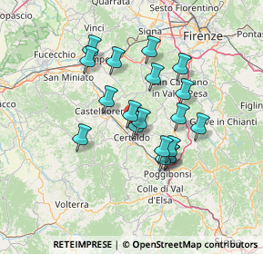 Mappa Via Montebello-Benintendi, 50052 Certaldo FI, Italia (11.71737)