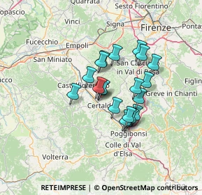 Mappa Via Montebello-Benintendi, 50052 Certaldo FI, Italia (10.1245)