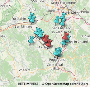 Mappa Via Montebello-Benintendi, 50052 Certaldo FI, Italia (10.81053)