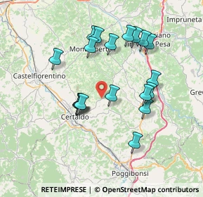 Mappa LOC. MONTIGLIANO PINO, 50052 Certaldo FI, Italia (7.09895)