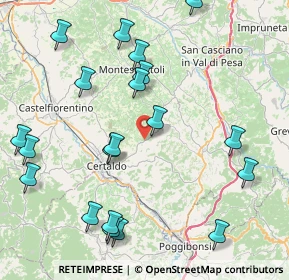 Mappa Certaldo, 50052 Il Pino FI, Italia (10.182)