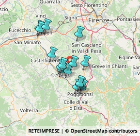 Mappa Certaldo, 50052 Il Pino FI, Italia (10.74467)