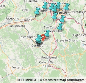 Mappa Certaldo, 50052 Il Pino FI, Italia (14.88714)