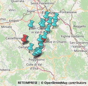 Mappa Pista Ciclopedonale della Pesa, 50028 Tavarnelle Val di Pesa FI, Italia (11.3955)