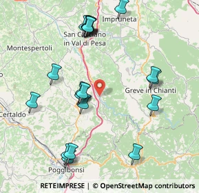 Mappa Pista Ciclopedonale della Pesa, 50028 Tavarnelle Val di Pesa FI, Italia (9.0345)