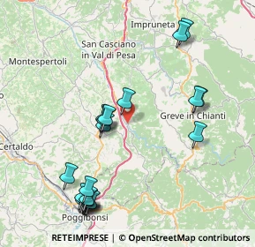 Mappa Pista Ciclopedonale della Pesa, 50028 Tavarnelle Val di Pesa FI, Italia (9.4455)