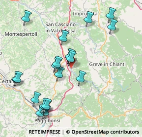 Mappa Pista Ciclopedonale della Pesa, 50028 Tavarnelle Val di Pesa FI, Italia (8.8425)