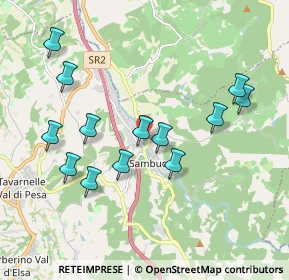 Mappa Pista Ciclopedonale della Pesa, 50028 Tavarnelle Val di Pesa FI, Italia (1.99692)