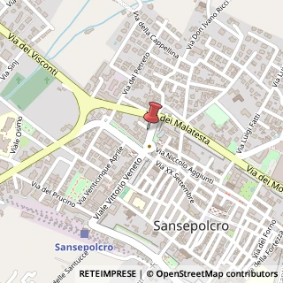 Mappa Via Luca Signorelli, 23, 52037 Sansepolcro, Arezzo (Toscana)