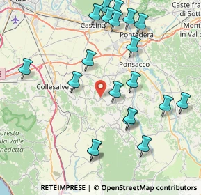 Mappa Via XXI Aprile, 56040 Crespina Lorenzana PI, Italia (9.295)