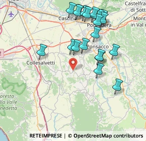 Mappa Via XXI Aprile, 56040 Crespina Lorenzana PI, Italia (8.613)