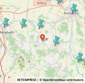 Mappa Via XXI Aprile, 56040 Crespina Lorenzana PI, Italia (6.89273)