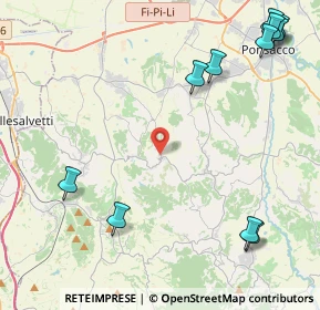 Mappa Via XXI Aprile, 56040 Crespina Lorenzana PI, Italia (6.20455)