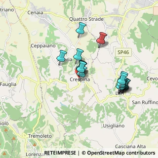 Mappa Via XXI Aprile, 56040 Crespina Lorenzana PI, Italia (1.676)