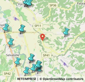 Mappa SP 11 delle Colline per Legoli, 56036 Palaia PI, Italia (3.0805)