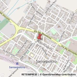Mappa Via Giordano Bruno,  53, 52037 Sansepolcro, Arezzo (Toscana)